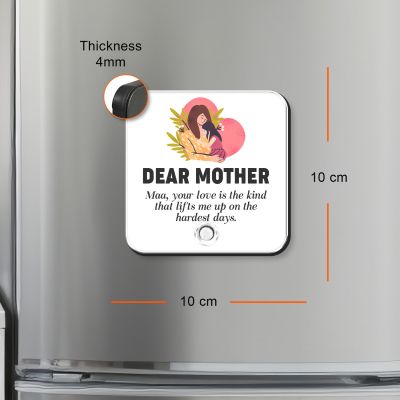 Personalized Dear Mother Musical Fridge Magnet with Rechargeable Speaker for Mom